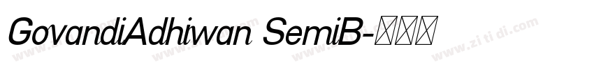 GovandiAdhiwan SemiB字体转换 GovandiAdhiwan SemiB字体转换